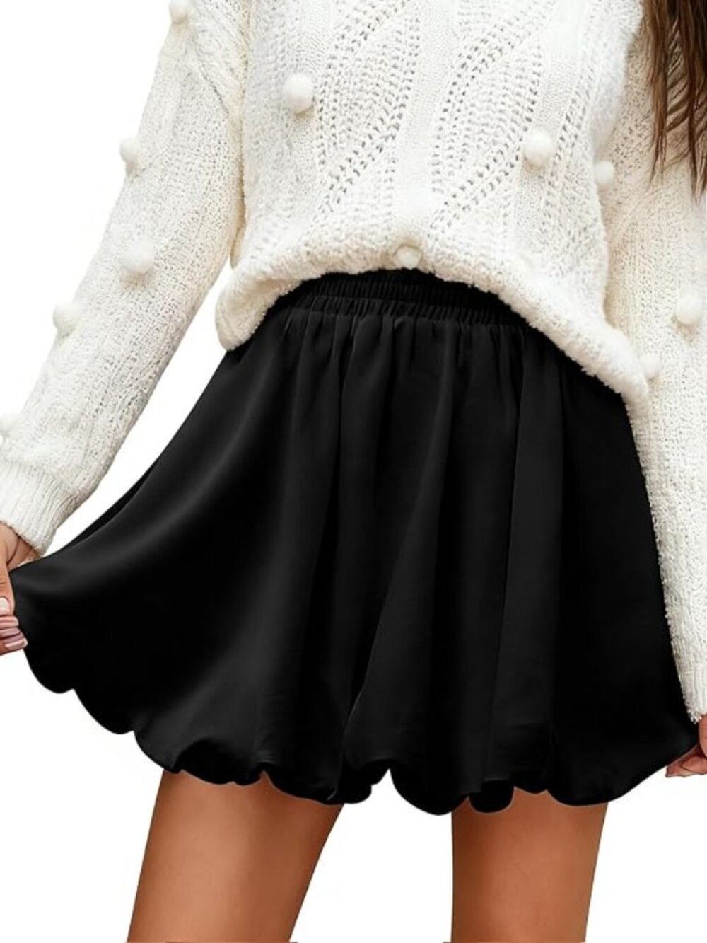 NWT Black Bubble Skort - Medium